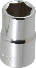 Blackhawk by Proto - 1/2" Drive, Standard Hand Socket - 6 Points, 1-1/2" OAL, Chrome Finish - Industrial Tool & Supply