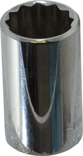Blackhawk by Proto - 1/2" Drive, Standard Hand Socket - 12 Points, 1-1/2" OAL, Chrome Finish - Industrial Tool & Supply