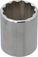 Blackhawk by Proto - 1/2" Drive, Standard Hand Socket - 12 Points, 1-3/4" OAL, Chrome Finish - Industrial Tool & Supply