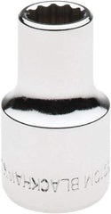 Blackhawk by Proto - 1/2" Drive, Standard Hand Socket - 12 Points, 1-1/2" OAL, Chrome Finish - Industrial Tool & Supply