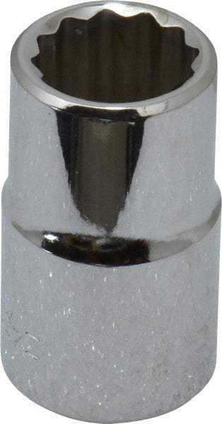 Blackhawk by Proto - 1/2" Drive, Standard Hand Socket - 12 Points, 1-1/2" OAL, Chrome Finish - Industrial Tool & Supply
