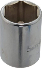 Blackhawk by Proto - 1/2" Drive, Standard Hand Socket - 6 Points, 1-1/2" OAL, Chrome Finish - Industrial Tool & Supply