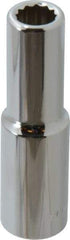 Blackhawk by Proto - 1/2" Drive, Deep Hand Socket - 12 Points, 3-3/32" OAL, Chrome Finish - Industrial Tool & Supply