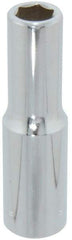 Blackhawk by Proto - 1/2" Drive, Deep Hand Socket - 6 Points, 3-3/32" OAL, Chrome Finish - Industrial Tool & Supply