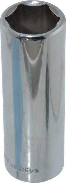 Blackhawk by Proto - 1/2" Drive, Deep Hand Socket - 6 Points, 3-3/32" OAL, Chrome Finish - Industrial Tool & Supply