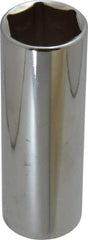 Blackhawk by Proto - 1/2" Drive, Deep Hand Socket - 6 Points, 3-3/32" OAL, Chrome Finish - Industrial Tool & Supply