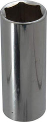 Blackhawk by Proto - 1/2" Drive, Deep Hand Socket - 6 Points, 3-3/32" OAL, Chrome Finish - Industrial Tool & Supply