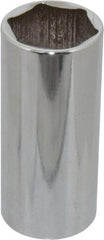 Blackhawk by Proto - 1/2" Drive, Deep Hand Socket - 6 Points, 3-3/32" OAL, Chrome Finish - Industrial Tool & Supply