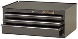 Blackhawk by Proto - 3 Drawer Intermediate Tool Chest - 27" Wide x 18" Deep x 11-1/2" High, Steel, Black - Industrial Tool & Supply
