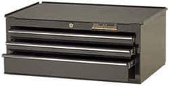 Blackhawk by Proto - 3 Drawer Intermediate Tool Chest - 27" Wide x 18" Deep x 11-1/2" High, Steel, Black - Industrial Tool & Supply
