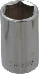 Blackhawk by Proto - 5/8", 1/2" Drive, Standard Hand Socket - 6 Points, 1-1/2" OAL, Chrome Finish - Industrial Tool & Supply