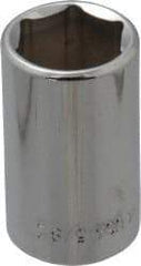 Blackhawk by Proto - 5/8", 1/2" Drive, Standard Hand Socket - 6 Points, 1-1/2" OAL, Chrome Finish - Industrial Tool & Supply