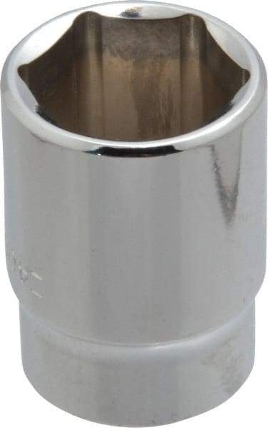 Blackhawk by Proto - 13/16", 1/2" Drive, Standard Hand Socket - 6 Points, 1-1/2" OAL, Chrome Finish - Industrial Tool & Supply