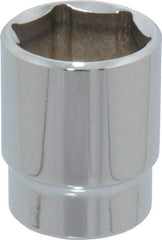 Blackhawk by Proto - 15/16", 1/2" Drive, Standard Hand Socket - 6 Points, 1-1/2" OAL, Chrome Finish - Industrial Tool & Supply