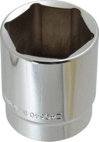 Blackhawk by Proto - 1-1/4", 1/2" Drive, Standard Hand Socket - 6 Points, 1-55/64" OAL - Industrial Tool & Supply