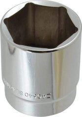 Blackhawk by Proto - 1-1/4", 1/2" Drive, Standard Hand Socket - 6 Points, 1-55/64" OAL - Industrial Tool & Supply