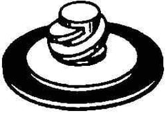 Superior Abrasives - 1-1/2" Disc Diam, Aluminum Oxide Quick Change Disc - Type R Attaching System, Nonwoven, Blue, Very Fine Grade, FD Series - Industrial Tool & Supply