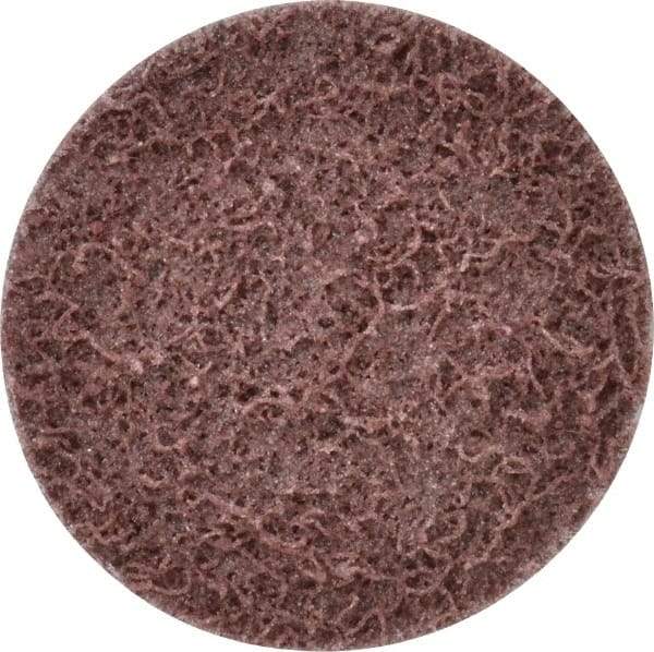 Superior Abrasives - 2" Disc Diam, Aluminum Oxide Quick Change Disc - Type R Attaching System, Nonwoven, Maroon, Medium Grade, FD Series - Industrial Tool & Supply