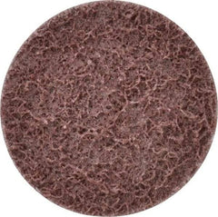 Superior Abrasives - 2" Disc Diam, Aluminum Oxide Quick Change Disc - Type R Attaching System, Nonwoven, Maroon, Medium Grade, FD Series - Industrial Tool & Supply