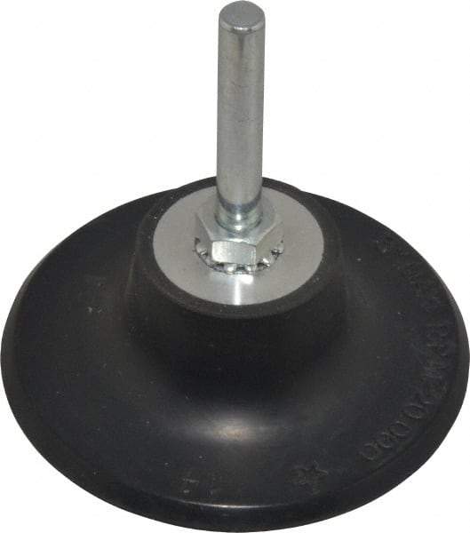 Value Collection - 3" Diam Quick-Change Type R Disc Backing Pad - 1/4" Shank Diam, 20,000 RPM - Industrial Tool & Supply