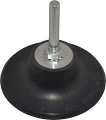 Value Collection - 3" Diam Quick-Change Type R Disc Backing Pad - 1/4" Shank Diam, 20,000 RPM - Industrial Tool & Supply