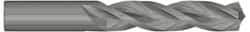 Kennametal - 8mm 130° Solid Carbide Jobber Drill - Bright Finish, Right Hand Cut, Spiral Flute, Straight Shank, 91mm OAL, Standard Point - Industrial Tool & Supply