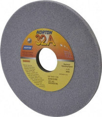 Norton - 6" Diam x 1-1/4" Hole x 1/4" Thick, K Hardness, 60 Grit Surface Grinding Wheel - Aluminum Oxide, Type 1, Medium Grade, 4,140 Max RPM, Vitrified Bond, No Recess - Industrial Tool & Supply