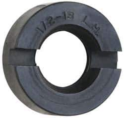 Sopko - 7/8" Diam Grinding Wheel Spindle Slotted Nut - 1/2-13 Thread Size, Left Handed, 5/16" Thick - Industrial Tool & Supply