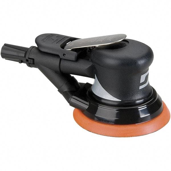 Dynabrade - 12,000 OPM, 18 CFM Air Consumption, Palm Air Orbital Sander - Round Pad, 1/4 NPT Inlet - Industrial Tool & Supply