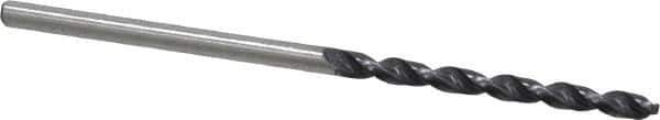 Accupro - #43 130° Cobalt Jobber Drill - TiAlN Finish, Right Hand Cut, Parabolic Flute, Straight Shank, 2-3/32" OAL, Split Point - Industrial Tool & Supply