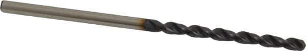 Accupro - #41 130° Cobalt Jobber Drill - TiAlN Finish, Right Hand Cut, Parabolic Flute, Straight Shank, 2-1/4" OAL, Split Point - Industrial Tool & Supply