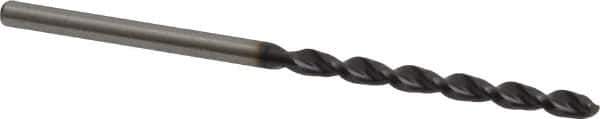 Accupro - #35 130° Cobalt Jobber Drill - TiAlN Finish, Right Hand Cut, Parabolic Flute, Straight Shank, 2-13/32" OAL, Split Point - Industrial Tool & Supply