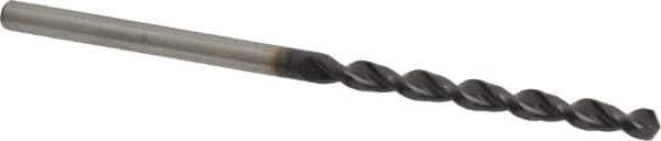 Accupro - #33 130° Cobalt Jobber Drill - TiAlN Finish, Right Hand Cut, Parabolic Flute, Straight Shank, 2-13/32" OAL, Split Point - Industrial Tool & Supply