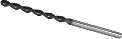 Accupro - 3.5mm 130° Cobalt Jobber Drill - TiAlN Finish, Right Hand Cut, Parabolic Flute, Straight Shank, 2-3/4" OAL, Split Point - Industrial Tool & Supply