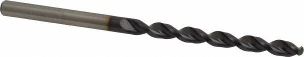 Accupro - 11/64" 130° Cobalt Jobber Drill - TiAlN Finish, Right Hand Cut, Parabolic Flute, Straight Shank, 3-5/32" OAL, Split Point - Industrial Tool & Supply