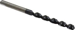 Accupro - Letter E (1/4) 130° Cobalt Jobber Drill - TiAlN Finish, Right Hand Cut, Parabolic Flute, Straight Shank, 3-31/32" OAL, Split Point - Industrial Tool & Supply