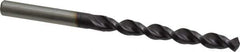 Accupro - 9/32" 130° Cobalt Jobber Drill - TiAlN Finish, Right Hand Cut, Parabolic Flute, Straight Shank, 109mm OAL, Split Point - Industrial Tool & Supply