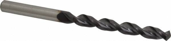 Accupro - Letter S 130° Cobalt Jobber Drill - TiAlN Finish, Right Hand Cut, Parabolic Flute, Straight Shank, 4-29/32" OAL, Split Point - Industrial Tool & Supply