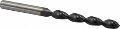 Accupro - Letter U 130° Cobalt Jobber Drill - TiAlN Finish, Right Hand Cut, Parabolic Flute, Straight Shank, 4-29/32" OAL, Split Point - Industrial Tool & Supply