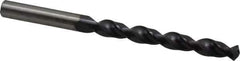 Accupro - 9.6mm 130° Cobalt Jobber Drill - TiAlN Finish, Right Hand Cut, Parabolic Flute, Straight Shank, 5-1/4" OAL, Split Point - Industrial Tool & Supply