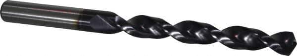 Accupro - 15/32" 130° Cobalt Jobber Drill - TiAlN Finish, Right Hand Cut, Parabolic Flute, Straight Shank, 5-15/16" OAL, Split Point - Industrial Tool & Supply