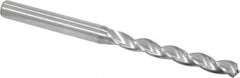 Kennametal - 5.1mm 130° Solid Carbide Jobber Drill - Bright Finish, Right Hand Cut, Spiral Flute, Straight Shank, 82mm OAL, Standard Point - Industrial Tool & Supply