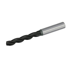 Kennametal - 9mm 130° Solid Carbide Jobber Drill - TiAlN Finish, Right Hand Cut, Spiral Flute, Straight Shank, 103mm OAL, Standard Point - Industrial Tool & Supply