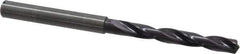 Guhring - 0.2008" 140° Solid Carbide Jobber Drill - FIREX Finish, Right Hand Cut, Spiral Flute, Straight Shank, 82mm OAL, SU Point - Industrial Tool & Supply