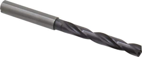 Guhring - Letter H 140° Solid Carbide Jobber Drill - FIREX Finish, Right Hand Cut, Spiral Flute, Straight Shank, 91mm OAL, SU Point - Industrial Tool & Supply