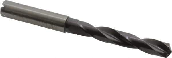 Guhring - 0.3504" 140° Solid Carbide Jobber Drill - FIREX Finish, Right Hand Cut, Spiral Flute, Straight Shank, 103mm OAL, SU Point - Industrial Tool & Supply