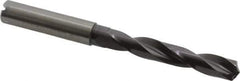 Guhring - 0.3504" 140° Solid Carbide Jobber Drill - FIREX Finish, Right Hand Cut, Spiral Flute, Straight Shank, 103mm OAL, SU Point - Industrial Tool & Supply