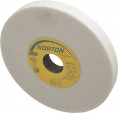 Norton - 7" Diam x 1-1/4" Hole x 3/4" Thick, H Hardness, 46 Grit Surface Grinding Wheel - Aluminum Oxide, Type 1, Coarse Grade, 3,600 Max RPM, Vitrified Bond, No Recess - Industrial Tool & Supply