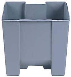 Rubbermaid - 7.125 Gal Rectangle Plastic Rigid Trash Can Liner - 14-3/8" Long x 11-3/4" Wide x 13-1/4" High, Compatible with Container Series 6143 - Industrial Tool & Supply