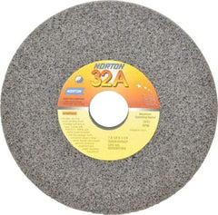 Norton - 7" Diam x 1-1/4" Hole x 1/2" Thick, H Hardness, 46 Grit Surface Grinding Wheel - Aluminum Oxide, Type 1, Coarse Grade, 3,600 Max RPM, Vitrified Bond, No Recess - Industrial Tool & Supply
